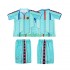Camisola FC Barcelona 1996 1997 Retro Criança Equipamento Segundo Manga Curta